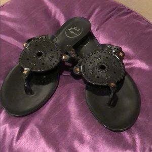 Jack Rogers black sandals